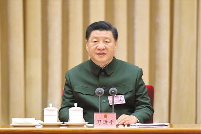 习近平在出席解放军和武警部队代表团全体会议(图1)
